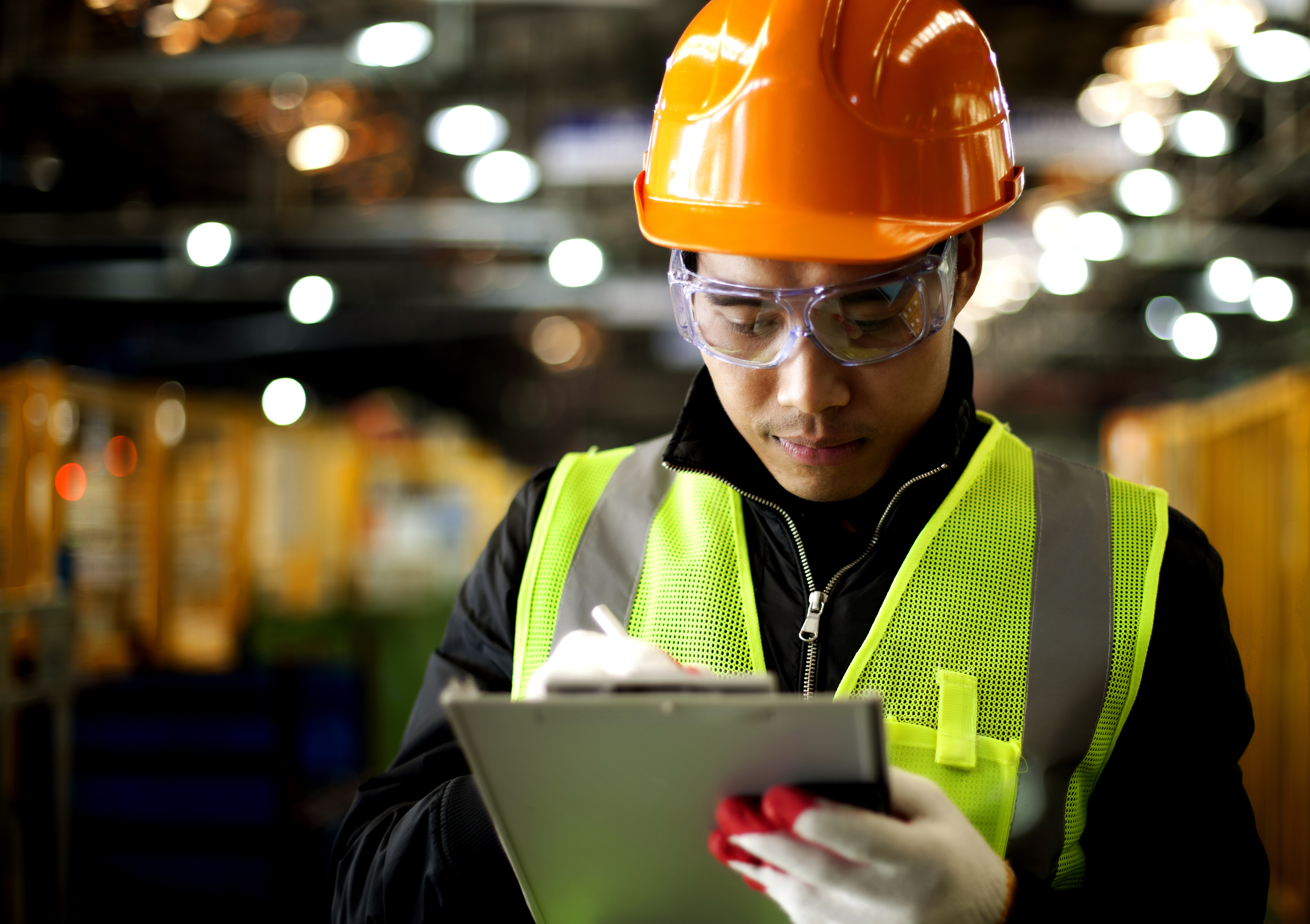 Equipe de campo em serviços de segurança